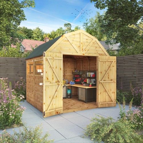8x8 wooden garden shed - wooden,