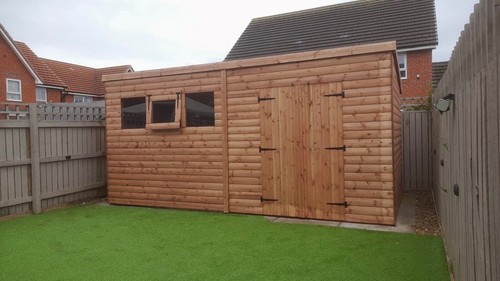Wooden garden shed - garden,