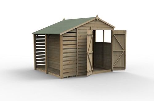 Forest 4life 6x8 apex shed - apex, &