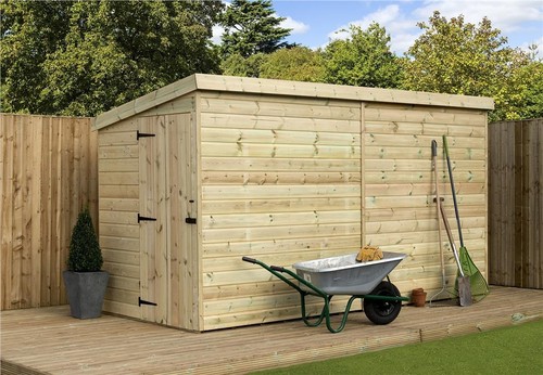 Second pent shed wooden - pent,