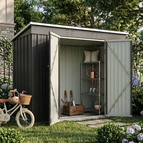 Garden shed pent roof - garden,