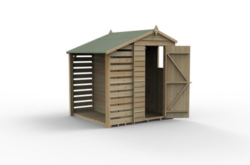 Forest 4life 4x6 apex shed - forest,