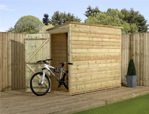 Second pent shed wooden 7x3 - pent,