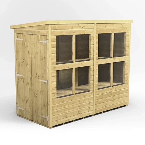 8x4 premium pent potting - 8x4, shed