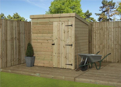 Second pent shed wooden - shed,