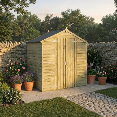 4x6 wooden garden - 4x6, shed