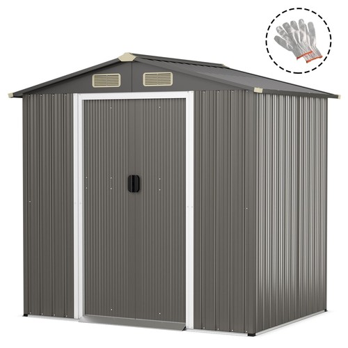 Galvanised steel shed 6x4 - shed, ft