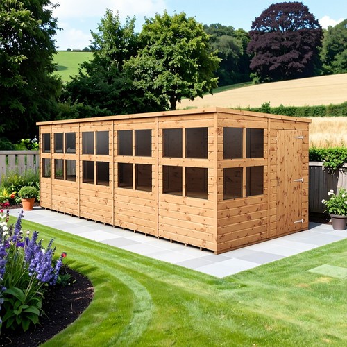 Empire pent potting - potting, shed