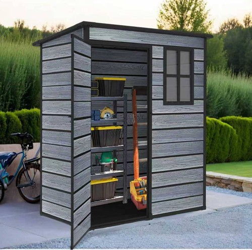 5x3ft plastic garden shed - shed, pent