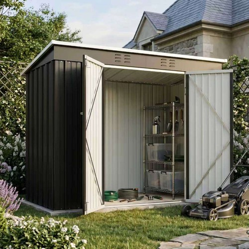 Garden shed pent roof - garden, 4x8ft