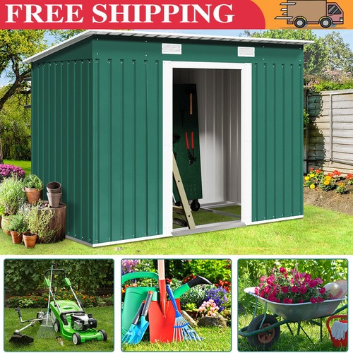 8x4ft galvanised metal garden - galvanised,
